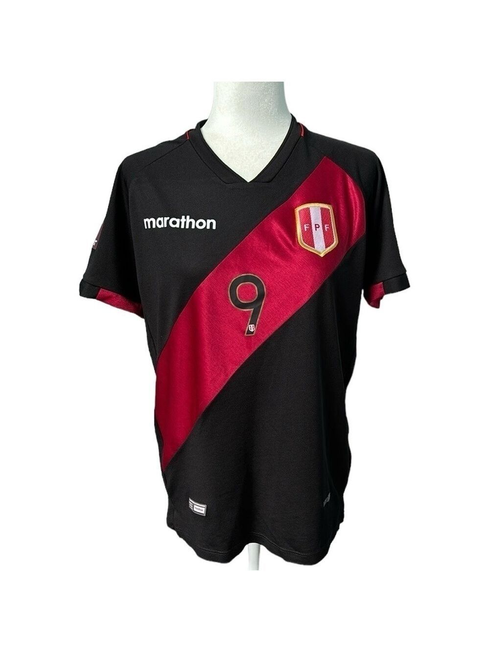 Peru Soccer Lapadula Away Jersey FPF Unisex Size Medium